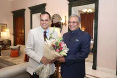 CEC Gyanesh Kumar visits Jaipur, meets Rajasthan Chief Secretary Srinivas