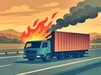 What Happened on the Delhi-Mumbai Expressway? Container Fire Claims Driver's Life