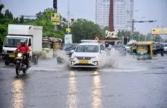 क्या राजस्थान में जयपुर और अन्य जिलों में भारी बारिश हुई है?