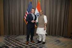 Rajnath Singh, Hegseth mark 1-year India-US Defence Partnership at ADMM-Plus