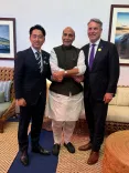 Rajnath Singh Champions JAI Trilateral Tie-Up
