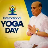 Rajnath Singh greets nation on International Yoga Day