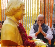 Rajnath Singh Pays Tribute to APJ Abdul Kalam on Punyatithi