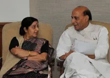 Rajnath Singh pays tribute to Sushma Swaraj on death anniversary