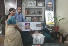 भगवान श्रीराम के 130 सद्गुण: एनआईसी के पूर्व निदेशक ने चंपत राय को भेंट की पुस्तक ‘सद्गुण श्रीराम’