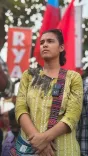 Ink thrown at AISA chief Neha Bora at Ranchi student protest, youth detained