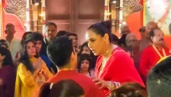 Did Rani Mukerji and Ayan Mukerji Share a Heartfelt Moment at Durga Puja Celebrations?