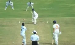 रणजी ट्रॉफी फाइनल में जम्मू-कश्मीर के कप्तान पारस डोगरा का विवादित धक्का