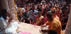 क्या राष्ट्रपति द्रौपदी मुर्मू ने वृंदावन के ठाकुर बांके बिहारी मंदिर में दर्शन किए?
