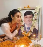 Rati Pandey remembers father Dhirendra Pandey one month after his passing