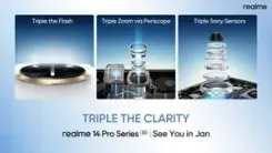 realme 14 Pro Series 5G to feature world's first triple flash camera