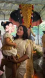 Richa Chadha gifts mechanical elephant to Kerala temple, celebrates Onam with daughter Zuneyra