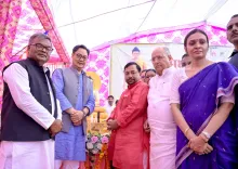 Rijiju attends Abhidhamma Mahotsav at Sankisa Buddhist Stupa