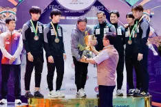 Rijiju attends Asian Fencing Championship closing at Bharat Mandapam