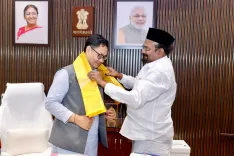 Rijiju Meets Tamil Nadu Minorities Minister in Delhi
