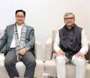 Rijiju Wishes Minister Vaishnaw Happy Birthday