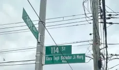 Road in New York City renamed Guru Tegh Bahadur Ji Marg honouring legacy