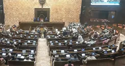 Why was the RS Adjourned until 2 PM Amidst Opposition Protests?