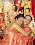 Did Rupali Ganguly and Rani Mukerji Share a Heartwarming Moment at Durga Puja?