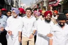 Sachin Pilot Meets Congress Workers in Batala, Punjab