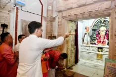 Sachin Pilot Offers Prayers at Tripura Sundari Temple in Banswara