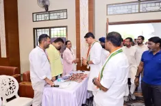 Sachin Pilot Reviews Congress Training Camp in Abhanpur