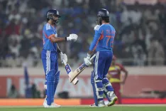 भारत ने रांची में वेस्टइंडीज के खिलाफ टी20 में बनाया सबसे बड़ा स्कोर — 249/5; सैमसन, अय्यर-तिलक की तूफानी पारियाँ