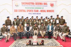 क्या सशस्त्र सीमा बल ने राष्ट्रीय खेलों में उत्कृष्ट प्रदर्शन करने वाले खिलाड़ियों का सम्मान किया?