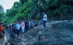 Northeast floods 2025: Scindia reviews crisis, Chouhan & Rijiju visit Arunachal
