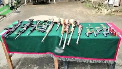 7 militants surrender in Nagaland; Arms cache seized in Manipur