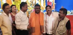 क्या शारदीय नवरात्रि पर रवि शंकर प्रसाद ने मां का दर्शन किया?