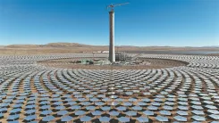 क्या शीत्सांग के पहले सौर तापीय विद्युत संयंत्र के ऊष्मा-अवशोषक टावर का शिखर-स्थापना सफल हुआ?