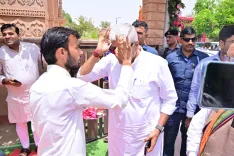 Shekhawat attends Ram Katha at Jodhpur gaushala