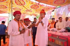 Shekhawat Campaigns in Luni for BJP Panchayat Candidates