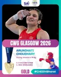 Shekhawat hails Arundhati Chaudhary's CWG 2026 boxing gold