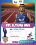 Shekhawat hails Gulveer Singh's historic CWG 2026 bronze in 5000m