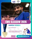 Shekhawat hails Harsh Singh's historic CWG 2026 judo gold