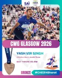 Shekhawat Hails Neeraj, Yashveer's CWG 2026 Javelin Podium