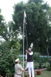 Shekhawat hoists tricolour at residence on Independence Day