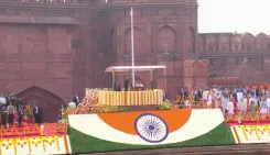 Shekhawat Marks 80th Independence Day as Modi Hoists Flag at Red Fort
