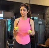 Shilpa Shetty's Monday motivation: ball exercises for focus and coordination