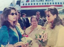 Shilpa Shirodkar shares nostalgic 90s throwback with Madhuri Dixit from Indore live show