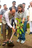 Shivraj plants saplings at Bhopal's Smart City Park
