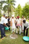 Shivraj Singh Chouhan Plants Sapling at Ayodhya Agri University