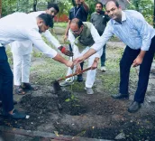 Shivraj Singh Chouhan plants sapling on World Nature Conservation Day