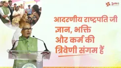 Shivraj Singh Chouhan Welcomes President Murmu at National Saras Mela