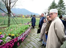 श्रीनगर में ट्यूलिप शो 2026 का उद्घाटन, 18 लाख से अधिक ट्यूलिपों की भव्य सजावट