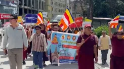 क्या सिक्किम में बोधगया मंदिर अधिनियम को निरस्त करने की मांग को लेकर बौद्धों का प्रदर्शन हो रहा है?