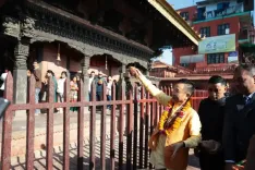 Did Sikkim CM Pray for India's Peace and Prosperity at Nepal's Manakamana Temple?
