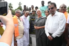 Sitharaman Inaugurates Restored 400-Year-Old Pond in Puducherry